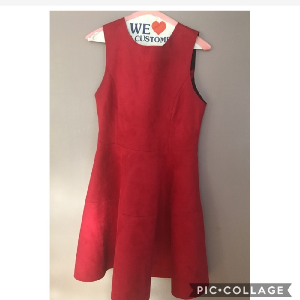 HYPR Red Velvet A Line Dress